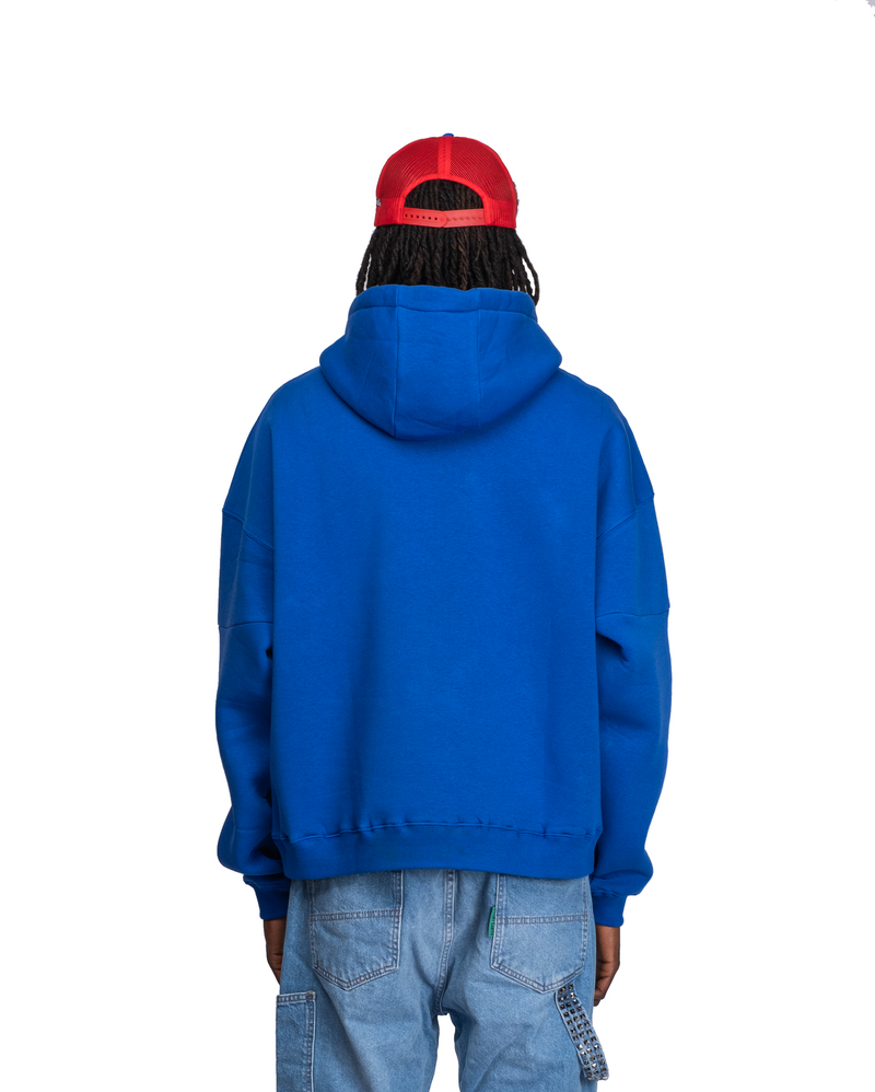 Intergalagtic Youth Studded Hoodie - blue