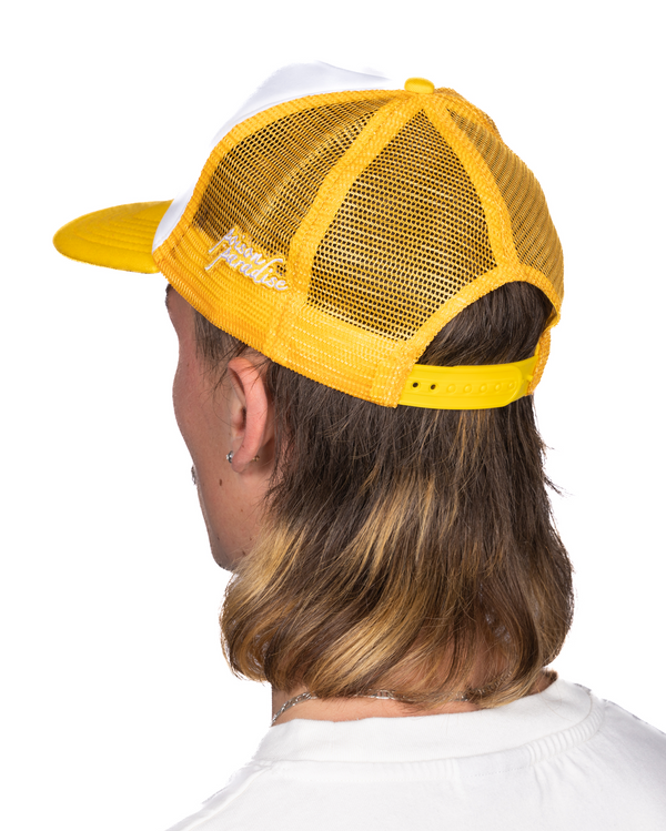 Butterfly Trucker Cap - yellow