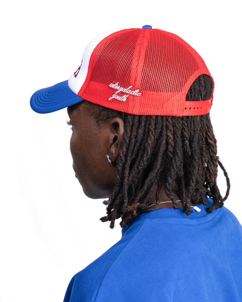 Intergalagtic Youth Trucker Cap - blue